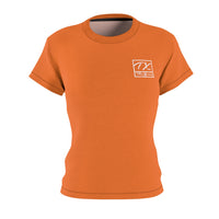 ThatXpression Fashion Train Hard Badge Orange Women's T-Shirt-RL