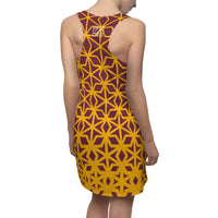 ThatXpression Fashion B2S Wine Gold Designer Tunic Racerback Dress