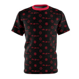 ThatXpression Elegance Men's Black Red S12 Designer T-Shirt