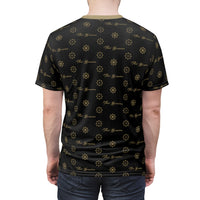 ThatXpression Elegance Men's Black Gold S12 Designer T-Shirt