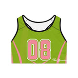 ThatXpression's Pink and Green Ai3 Sports Bra