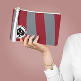 Queen Of Spades Collection Red Grey Clutch Bag