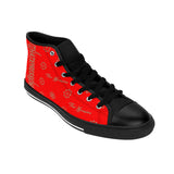 ThatXpression Fashion's Elegance Collection Red and Tan Women's High-top Sneakers
