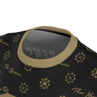 ThatXpression Elegance Men's Black Gold New Orleans S13 Designer T-Shirt