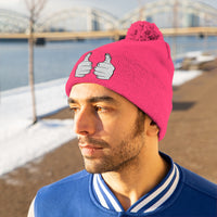 TX ThatXpression Unisex Pom Pom Fists Beanie