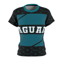 ThatXpression Elegance Women's Black Teal Jaguars S12 Designer T-Shirt