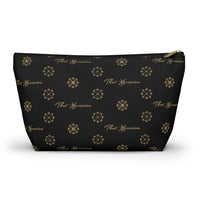 ThatXpression Fashion's Elegance Collection Black And Gold Accessory Pouch