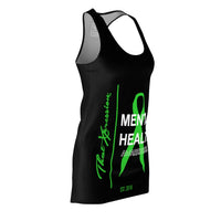 ThatXpression Fashion's Mental Health Awareness Green Black Racerback Dress