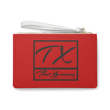 ThatXpression Fashion's Elegance Collection Red & Pewter Tampa Bay Designer Clutch Bag