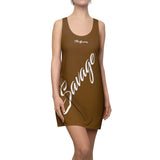 ThatXpression Fashion Brown Enlarged Savage Racerback Dress