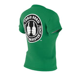 ThatXpression Fashion Train Hard Badge Green Women's T-Shirt-RL