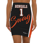 ThatXpression's Bengals Swag Women's Sports Themed Mini Skirt