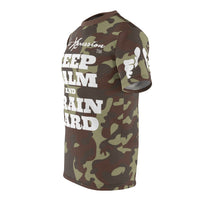 ThatXpression Fashion Keep Calm & Train Hard Camo Fists Unisex T-shirt XZ3T