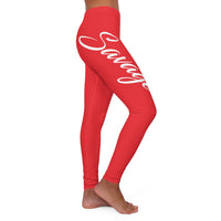 ThatXpression Fashion Red Enlarged Savage Spandex Leggings-RL