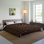 ThatXpression Fashion TX Designer Brown and Tan Comforter