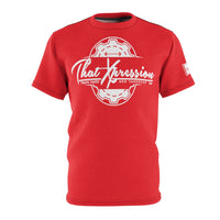 ThatXpression Fashion Train Hard & Takeover Gear Red Unisex T-Shirt CT73N