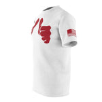 ThatXpression Fashion Thumbs Up Big Fists White Red Unisex T-Shirt CT73N