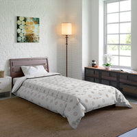 ThatXpression Fashion Designer White and Tan Comforter