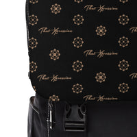 Pre-Order: ThatXpression Elegance Black and Tan Casual Shoulder Backpack