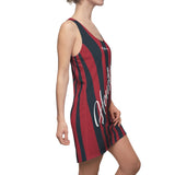 ThatXpression Fashion Navy Red Enlarged Houston Racerback Dress