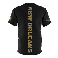 ThatXpression's New Orleans Nation Period Sports Themed Black Gold Unisex T-shirt