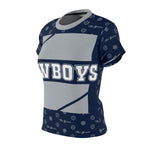 ThatXpression Elegance Women's Blue Gray Cowboys S12 Designer T-Shirt