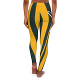 ThatXpression Fashion Green Gold Savage Themed Spandex Leggings-RL2