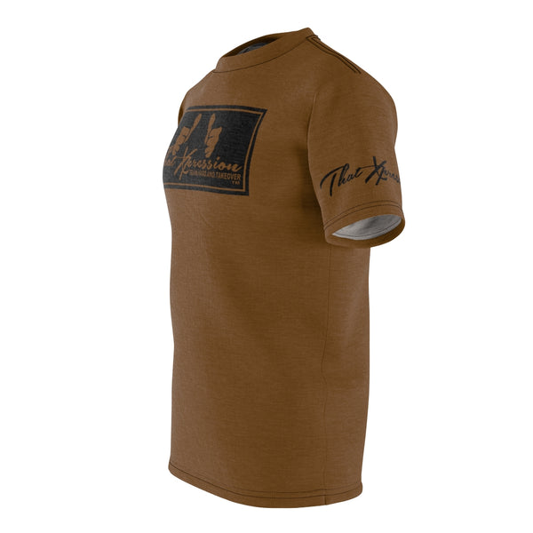 ThatXpression Fashion Thumbs Up Big Fists Brown Black Unisex T-Shirt CT73N
