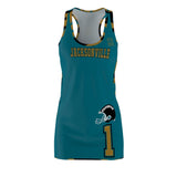 ThatXpression Fashion Jacksonville Home Team Camo Racerback Jersey Dress