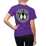 ThatXpression Fashion Train Hard Badge Purple Women's T-Shirt-RL