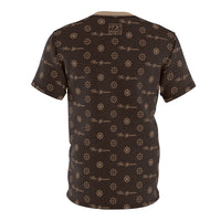 ThatXpression Fashion's Elegance Collection Brown and Tan Shirt
