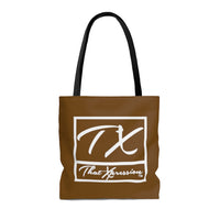 ThatXpression Gym Fit Multi Use Brown and White Tote bag