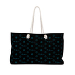 ThatXpression Fashion's Elegance Collection Black and Teal Designer Weekender Bag