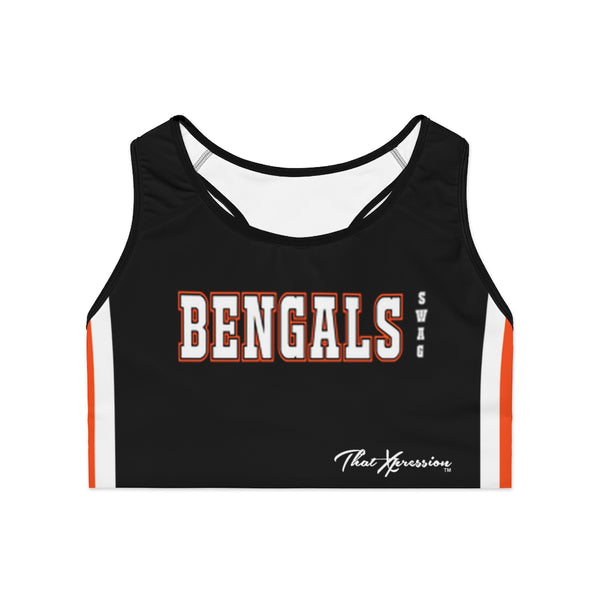 ThatXpression's Bengals Sports Themed Sports Bra