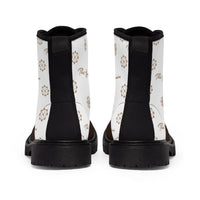 ThatXpression Fashion's Elegance Collection X2 White and Brown Women's Boots