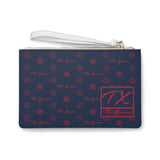 ThatXpression Fashion's Elegance Collection Blue and Red Designer Clutch Bag