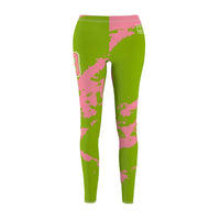 ThatXpression Ai2 Pink Green 08 Spandex Leggings
