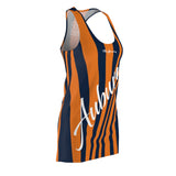 ThatXpression Fashion Crimson Orange Blue Enlarged Auburn Racerback Dress