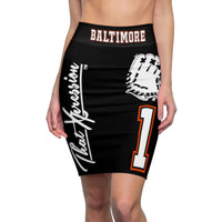 ThatXpression's Baltimore Women's Baseball Pencil Skirt