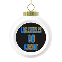 Los Angeles Nation Festive Christmas Ball Ornament With Ribbon