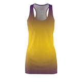 ThatXpression Fashion B2S Purple Gold Designer Tunic Racerback Dress