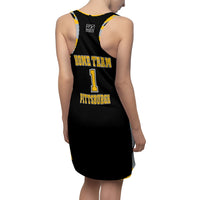 ThatXpression Fashion Pittsburgh Home Team Camo Racerback Jersey Dress