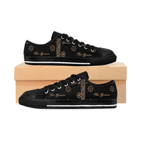 ThatXpression Fashion's Elegance Collection Black and Tan Women's Sneakers