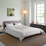 ThatXpression Fashion TX Designer White and Tan Comforter