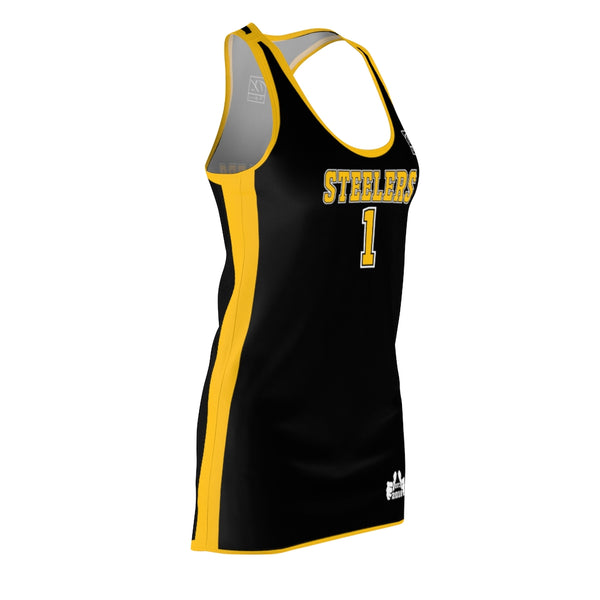 ThatXpression Fashion Racerback Jersey Themed Steelers Dress PSKIT ThatXpression Fashion Racerback Jersey Themed Steelers Dress PSKIT