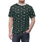 ThatXpression Elegance Men's Green White S12 Designer T-Shirt