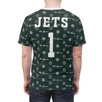 ThatXpression Elegance Men's Green White Jets S13 Designer T-Shirt