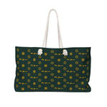 ThatXpression Fashion's Elegance Collection Gold and Green Designer Weekender Bag