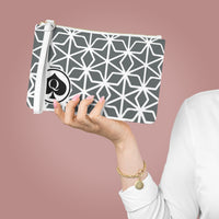 Queen Of Spades Collection Grey Clutch Bag