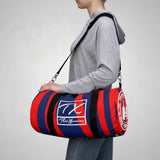 ThatXpression Train Hard & Takeover Gym Fitness Stylish Blue Red Duffel Bag